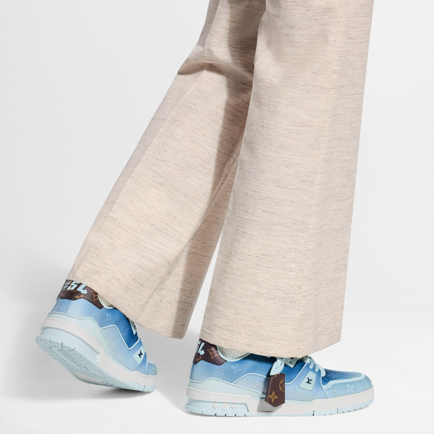 LV Trainer Sneaker Monogram-printed canvas Blue