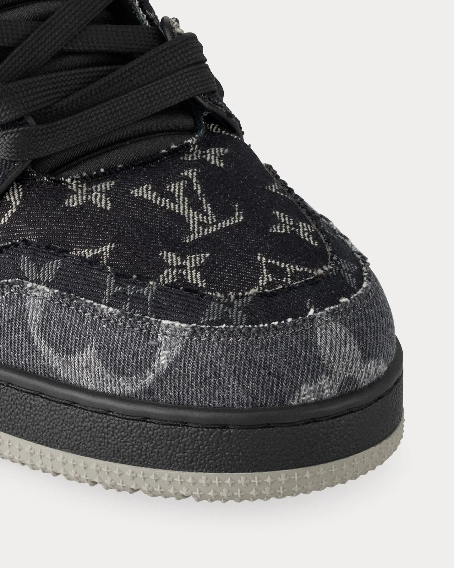 Louis Vuitton LV Trainer Sneaker Black Denim Monogram