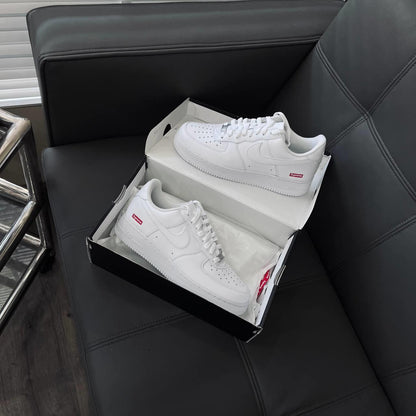 Nike  Air Force 1x Supreme Low 'Box Logo - White'