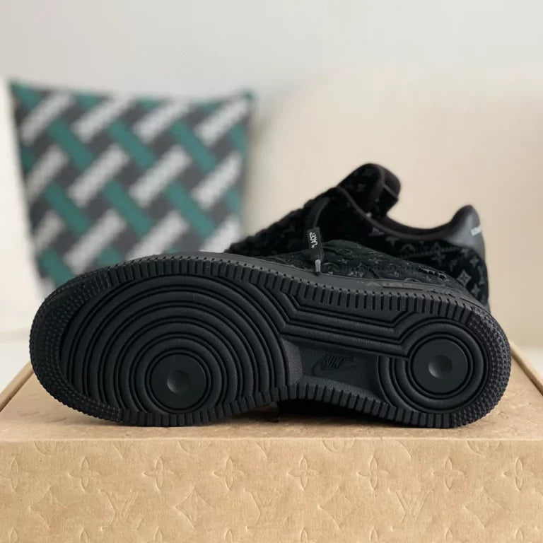 Louis Vuitton x Nike Air Force 1 Low 'Triple Black'