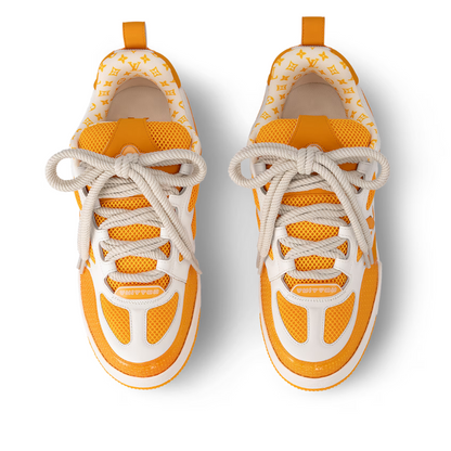 Louis Vuitton LV Skate Sneaker ‘White/Orange Monogram Flower’