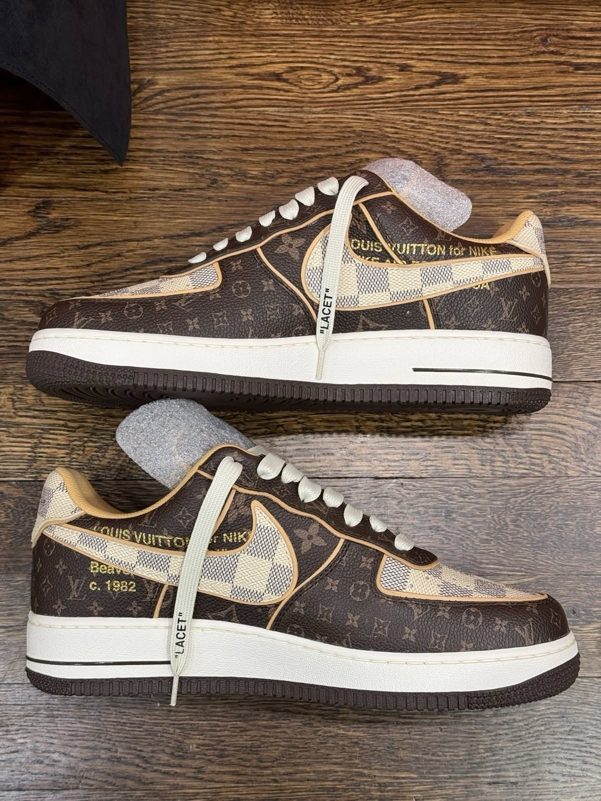 Louis Vuitton x Nike Air Force 1 Low 'Monogram Brown Damier Azur'