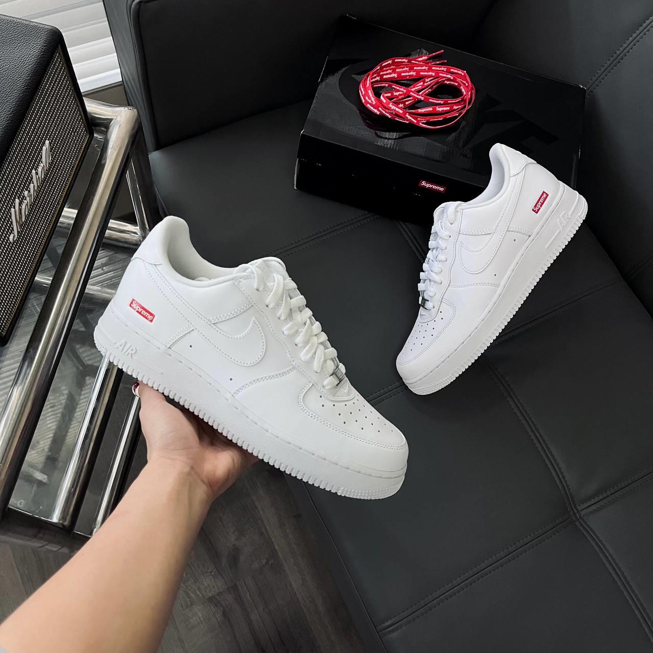 Nike  Air Force 1x Supreme Low 'Box Logo - White'