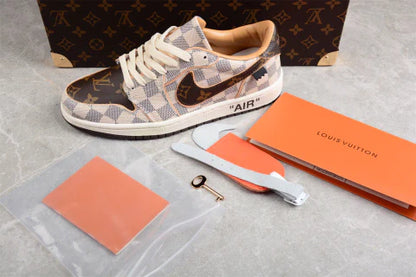 Nike Air Jordan 1 x LV Low Custom by The Shoe Surgeon