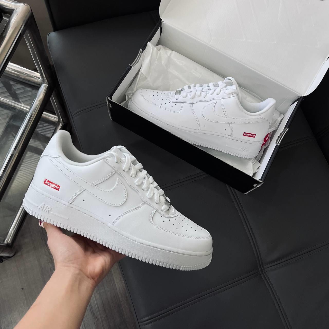 Nike  Air Force 1x Supreme Low 'Box Logo - White'