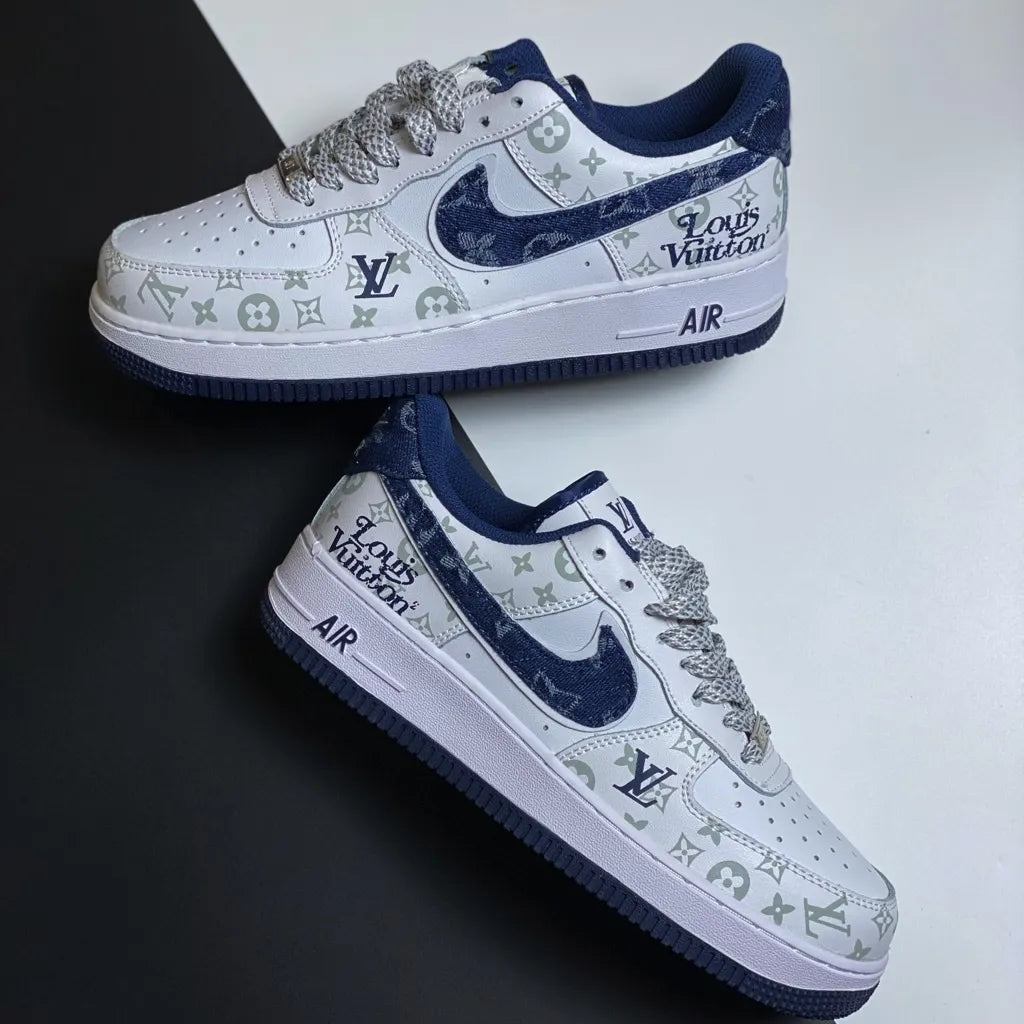 Louis Vuitton x Nike Air Force 1 07 Low 'White Blue'