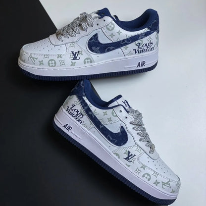 Louis Vuitton x Nike Air Force 1 07 Low 'White Blue'