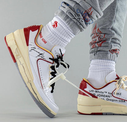 Nike Air Jordan 2 x Off-White Retro Low SP 'White Varsity Red'