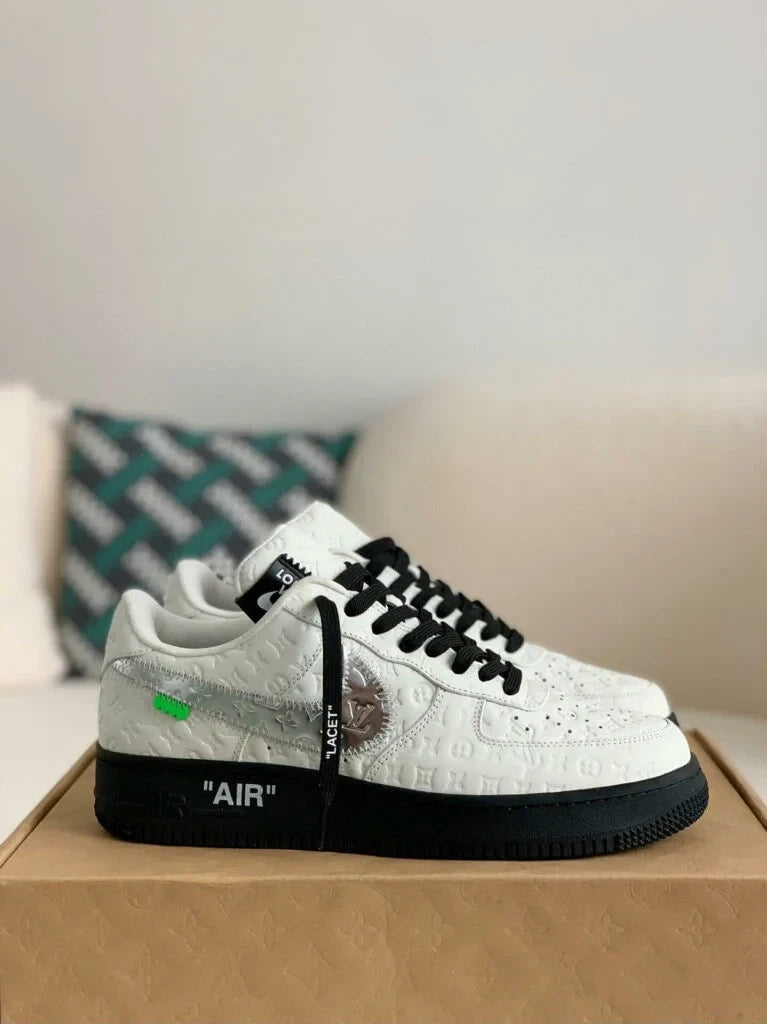Louis Vuitton x Nike Air Force 1 Low ‘White Black Silver’