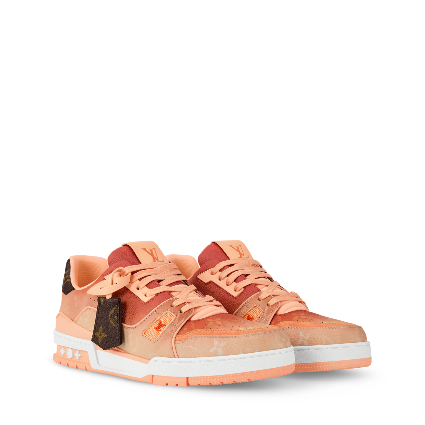 LV Trainer Sneaker Monogram-printed canvas Orange