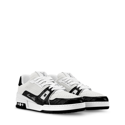 Louis Vuitton LV Trainer Black Alligator Leather Sneaker