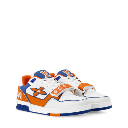 Louis Vuitton LV Trainer Orange Velcro Strap Sneaker
