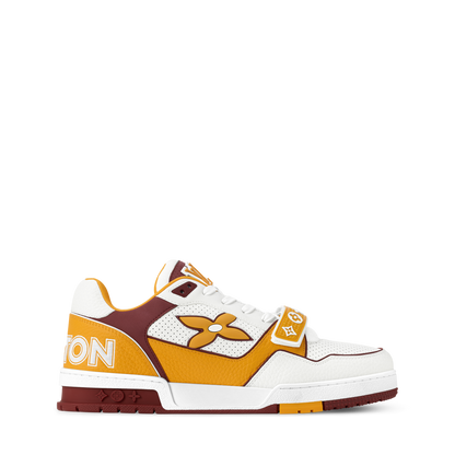 Louis Vuitton LV Trainer Yellow Velcro Strap Sneaker