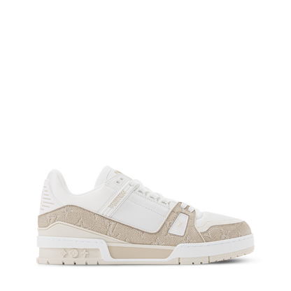 Louis Vuitton LV Trainer Beige Monogram Leather Sneaker