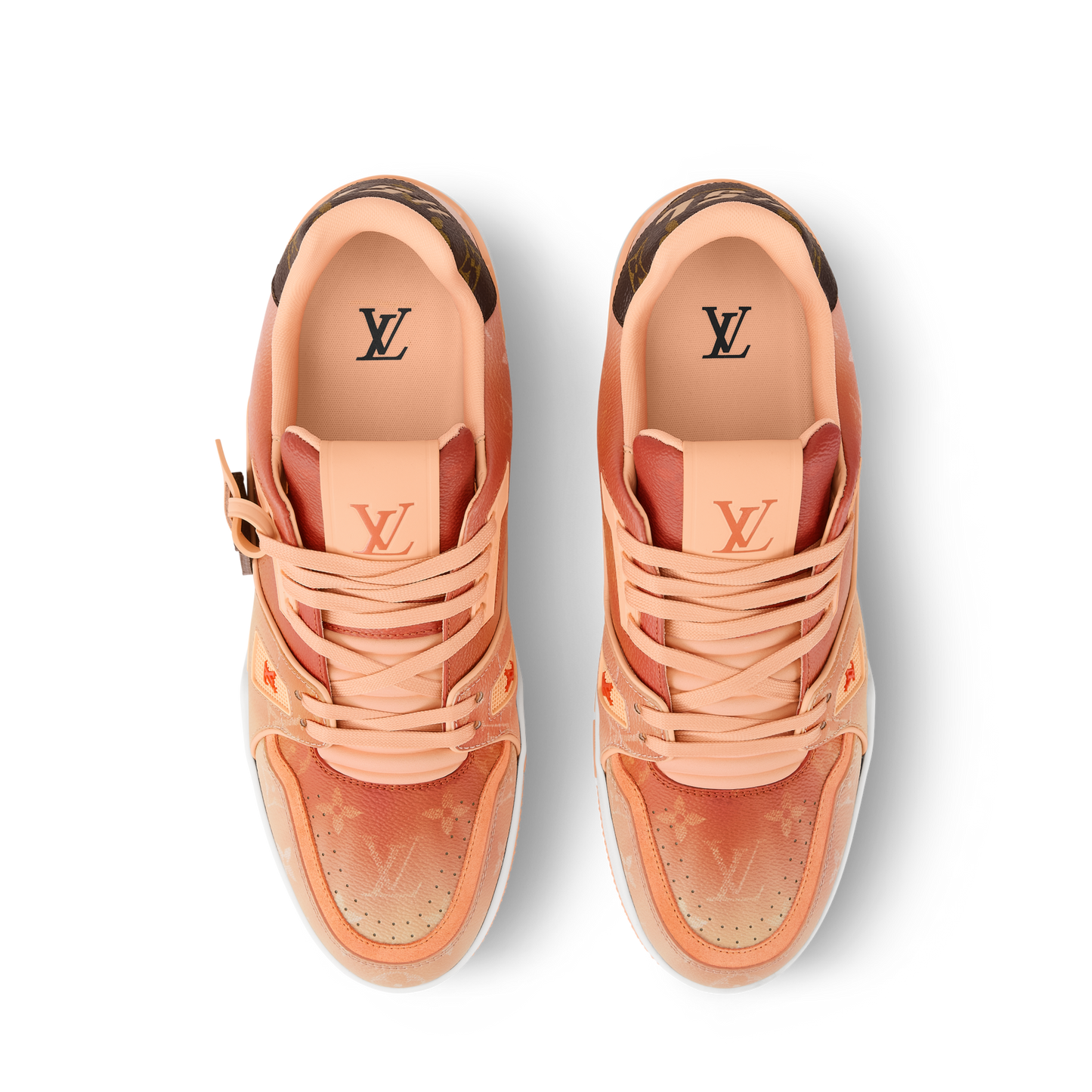 LV Trainer Sneaker Monogram-printed canvas Orange