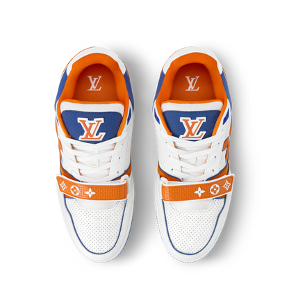 Louis Vuitton LV Trainer Orange Velcro Strap Sneaker