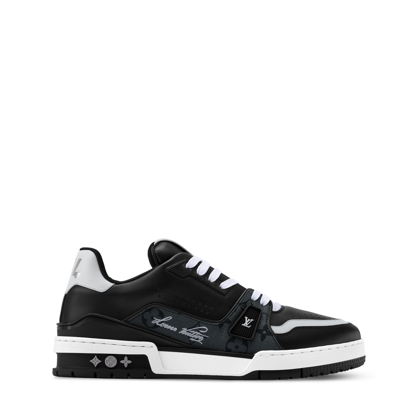 Louis Vuitton LV Trainer Black Monogram Leather Sneaker