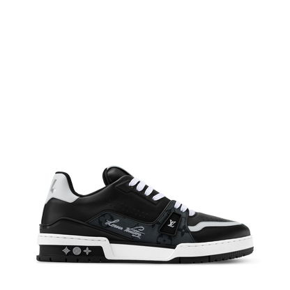 Louis Vuitton LV Trainer Black Monogram Leather Sneaker