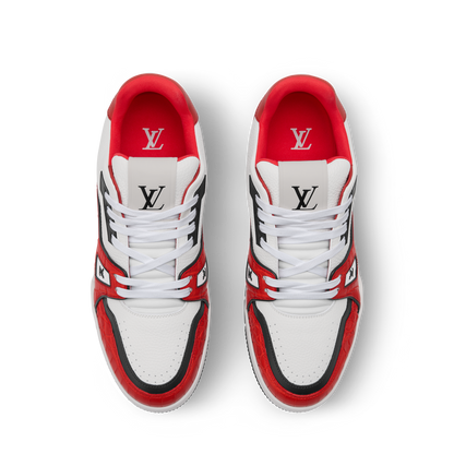 Louis Vuitton LV Trainer Red Alligator Leather Sneaker