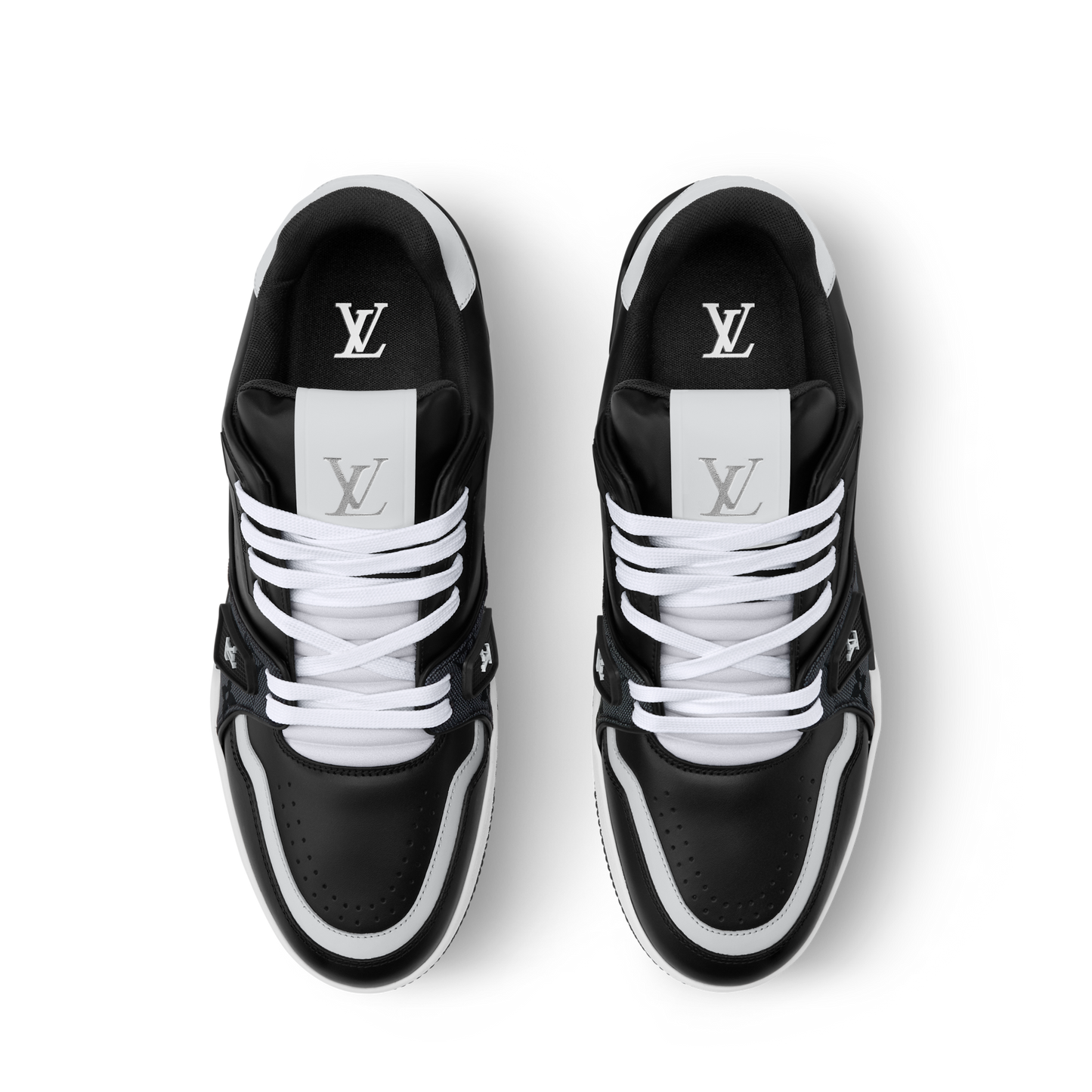 Louis Vuitton LV Trainer Black Monogram Leather Sneaker