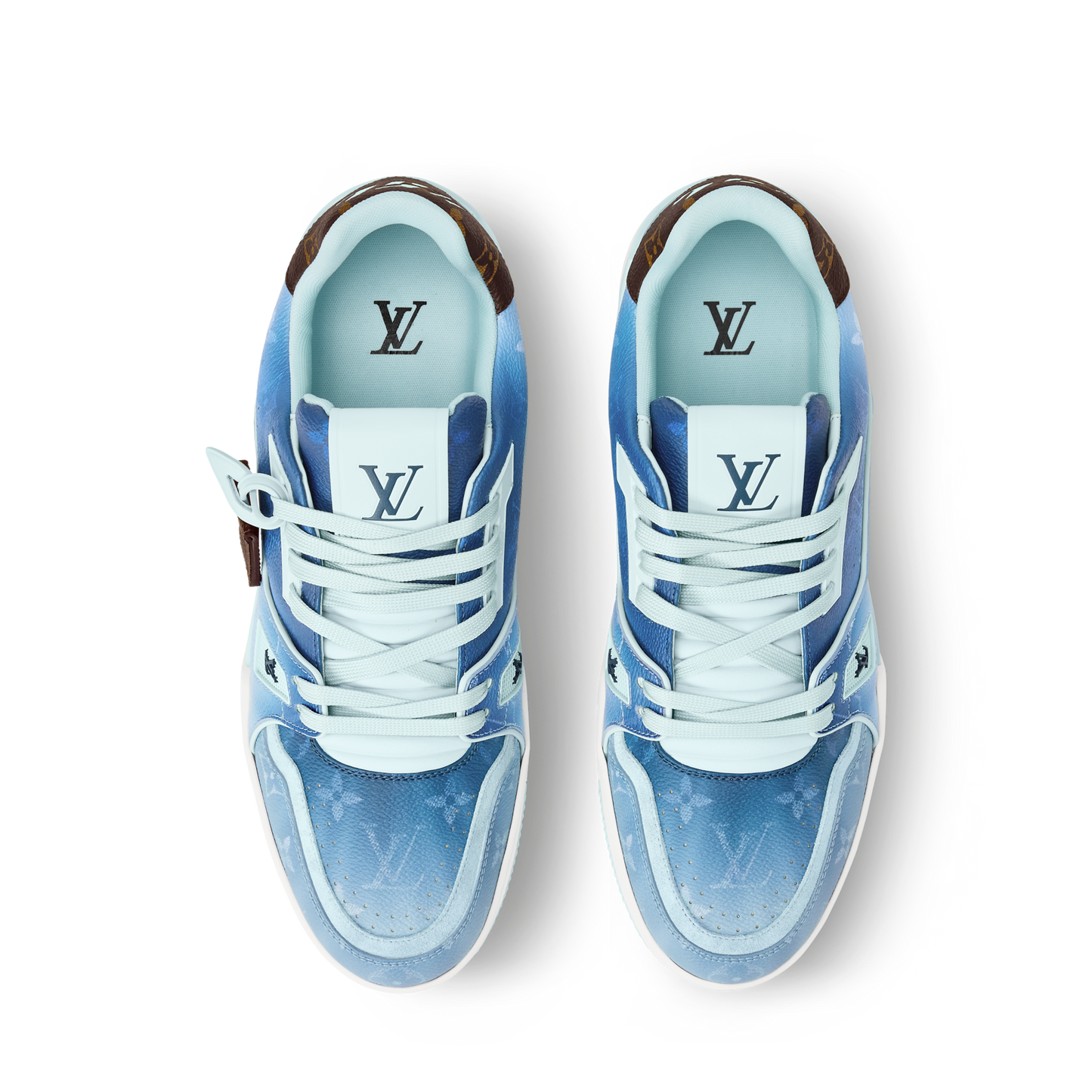 LV Trainer Sneaker Monogram-printed canvas Blue
