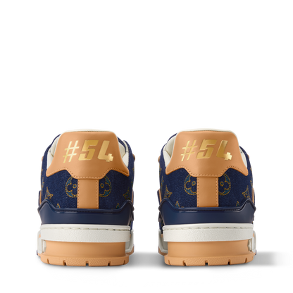 Louis Vuitton LV Trainer Sneaker Blue Denim & Calf Leather