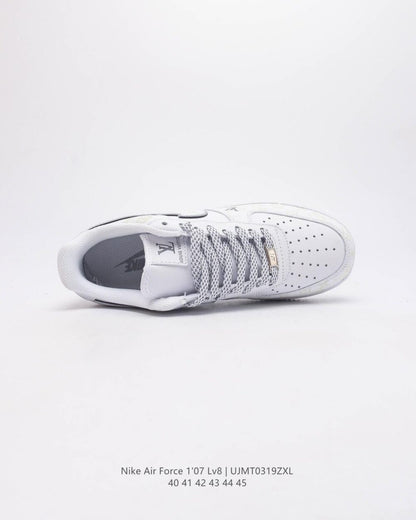 Louis Vuitton x Nike Air Force 1 Monogram Grey Frost Edition (Custom)
