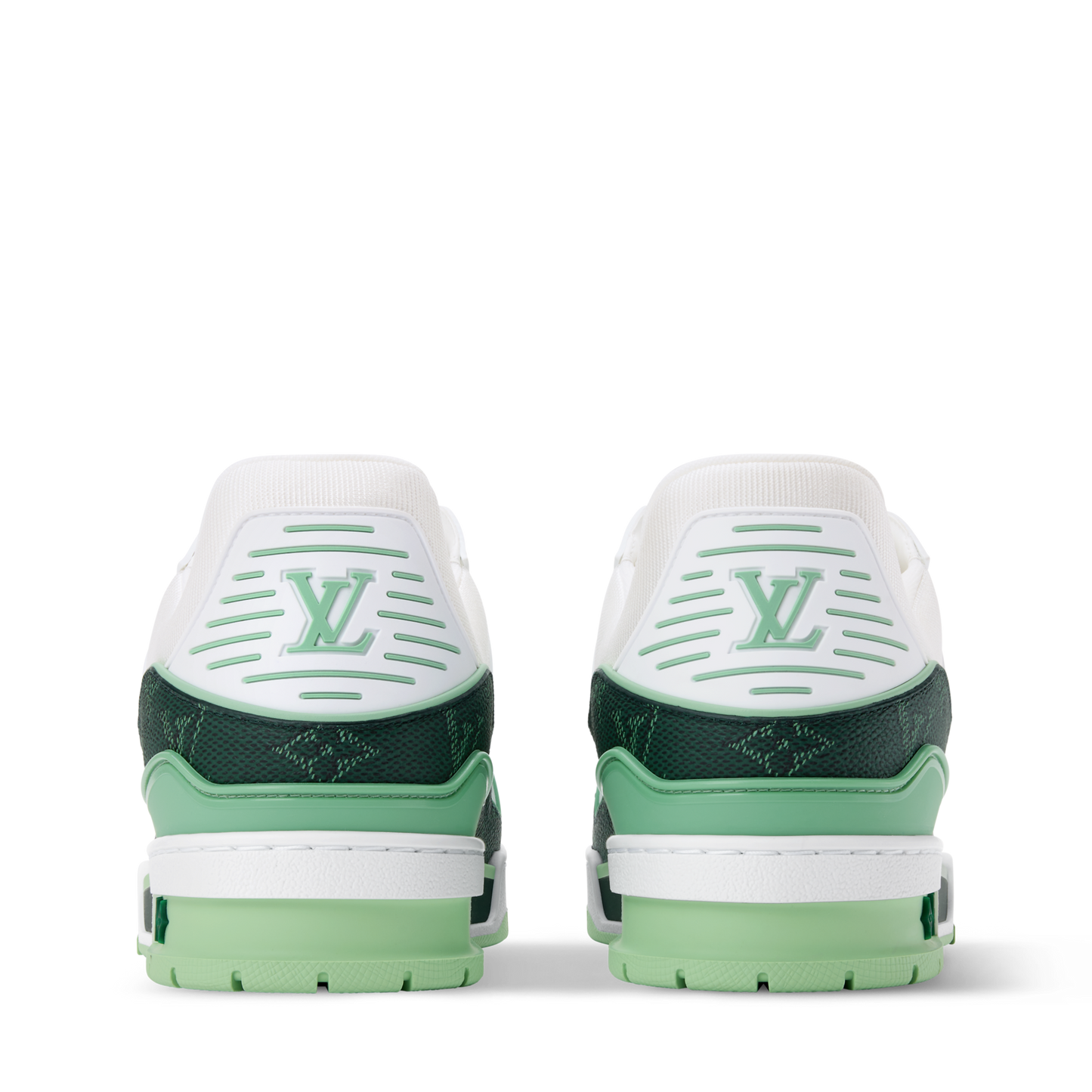 Louis Vuitton LV Trainer Green Monogram Leather Sneaker