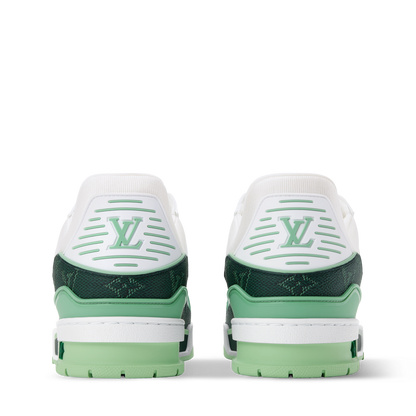 Louis Vuitton LV Trainer Green Monogram Leather Sneaker