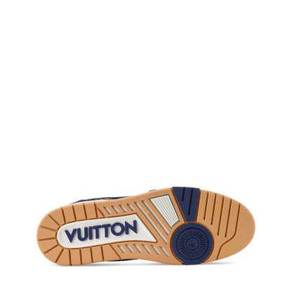 Louis Vuitton LV Trainer Sneaker Blue Denim & Calf Leather