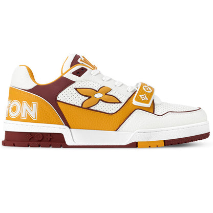 Louis Vuitton LV Trainer Yellow Velcro Strap Sneaker