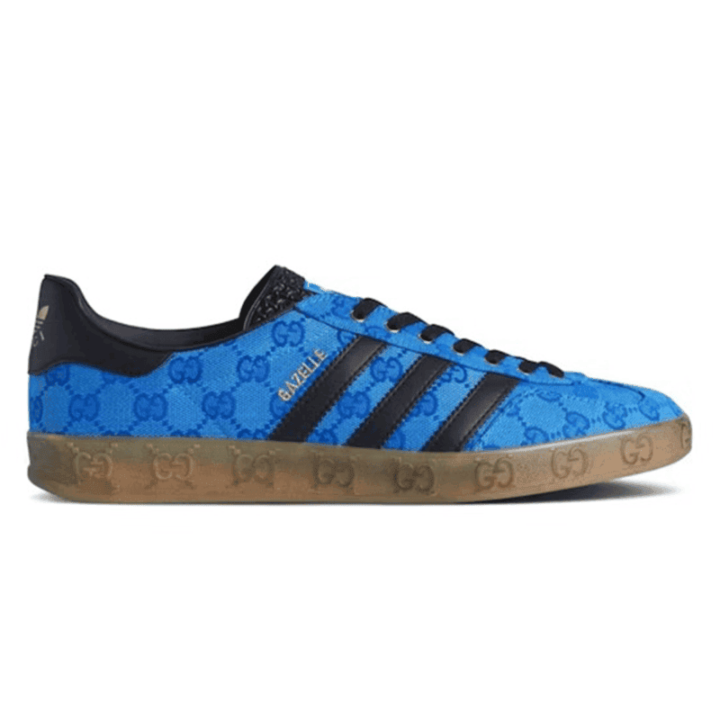 Adidas x Gucci Gazelle 'Blue GG Monogram'