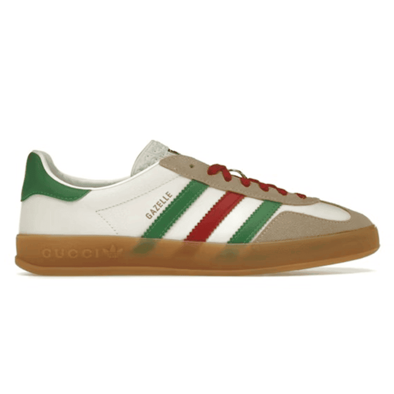 Adidas x Gucci Gazelle 'White Green Red'