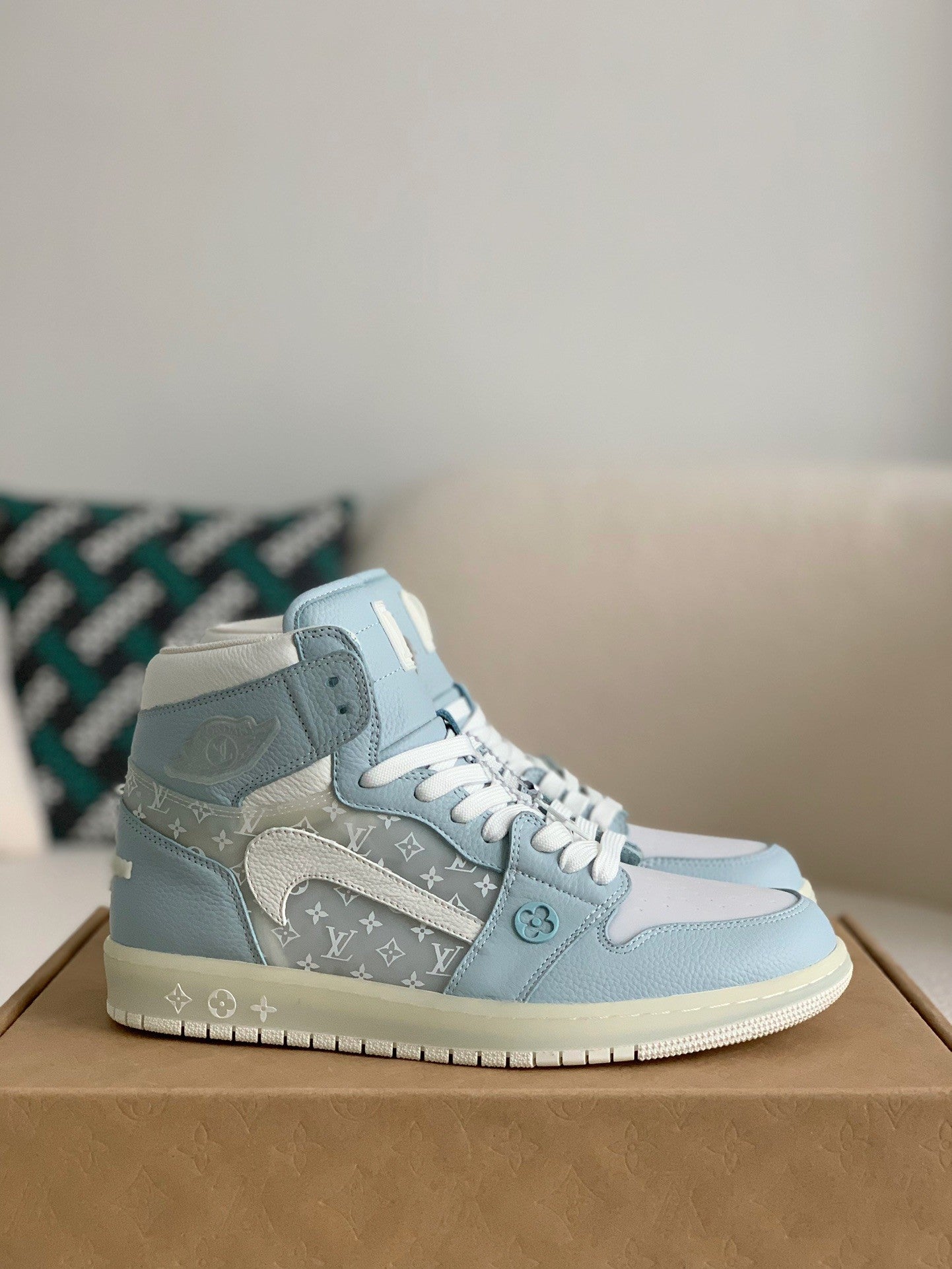 Nike Air Jordan 1 x LV – Monogram Sky Edition