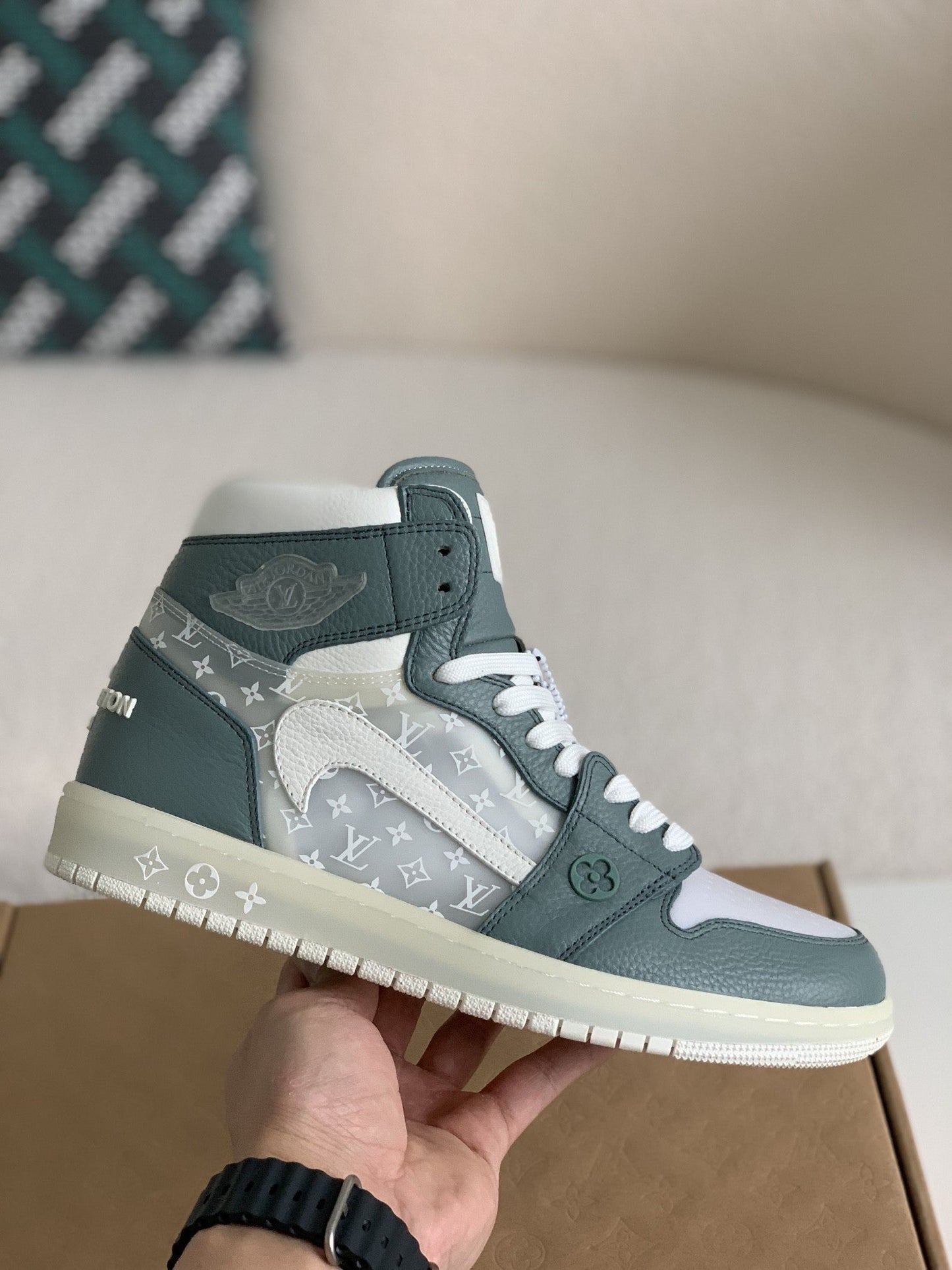Nike Air Jordan 1 x LV High Custom by The Shoe Surgeon