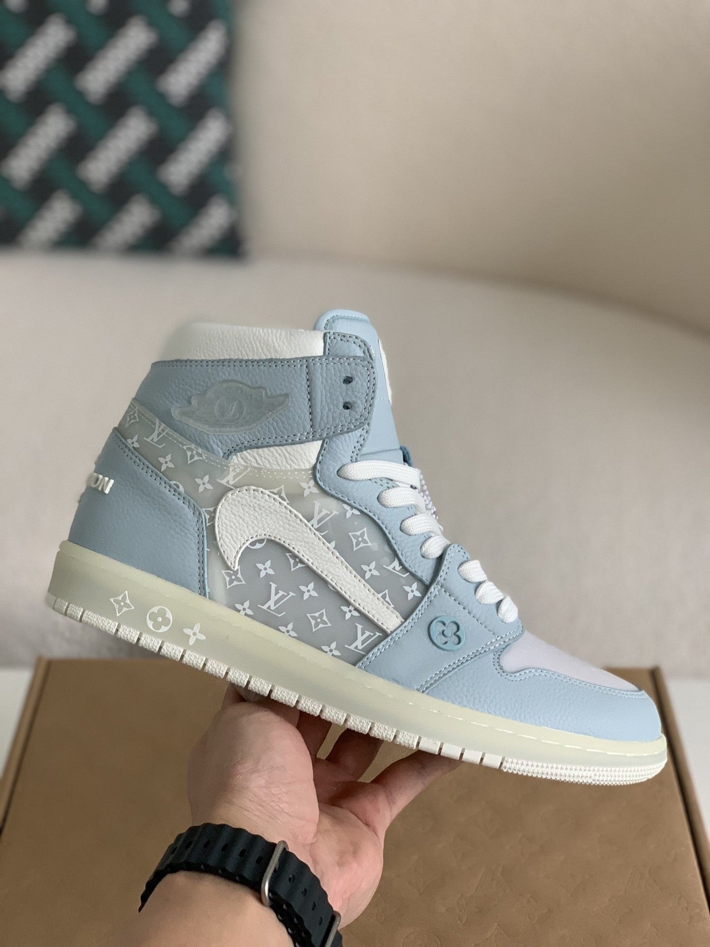 Nike Air Jordan 1 x LV – Monogram Sky Edition