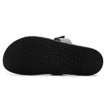 Preloved - Hermès Paris Chypre Leather Sandal Black