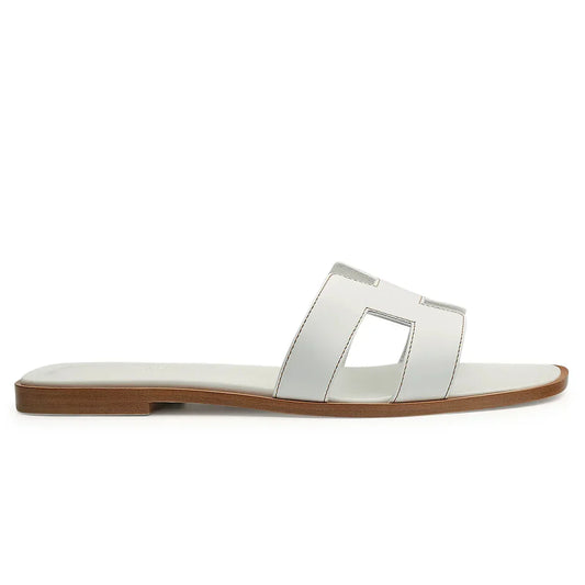 Hermès Paris Oran White Sandal