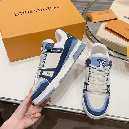 Louis Vuitton LV Trainer "Blue Beige"