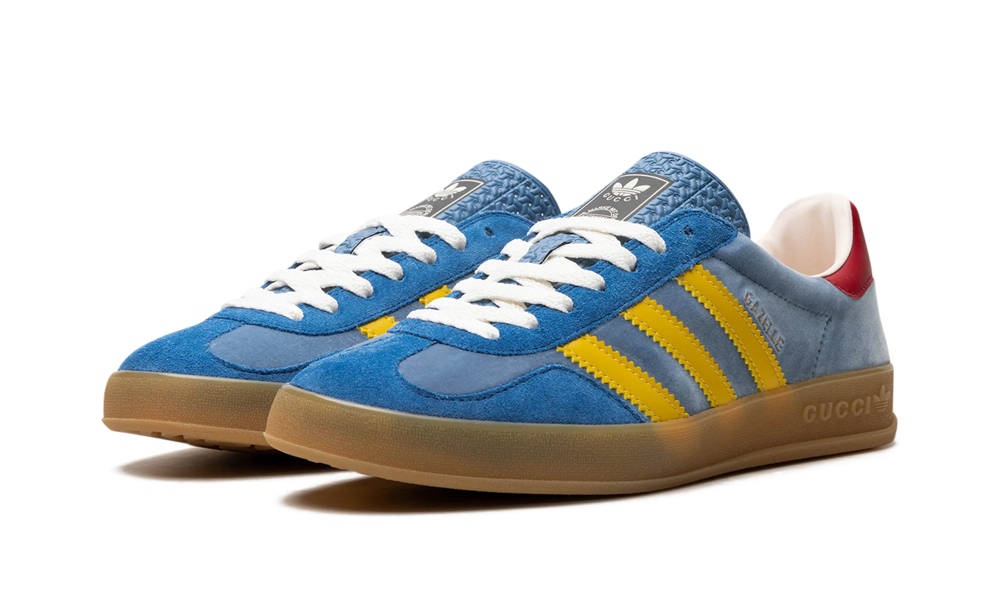 Adidas x Gucci Gazelle Light Blue Suede