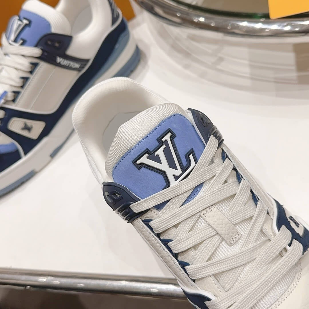 Louis Vuitton LV Trainer "Blue Beige"