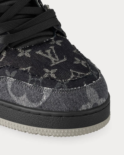 Louis Vuitton LV Trainer Sneaker Black Denim Monogram