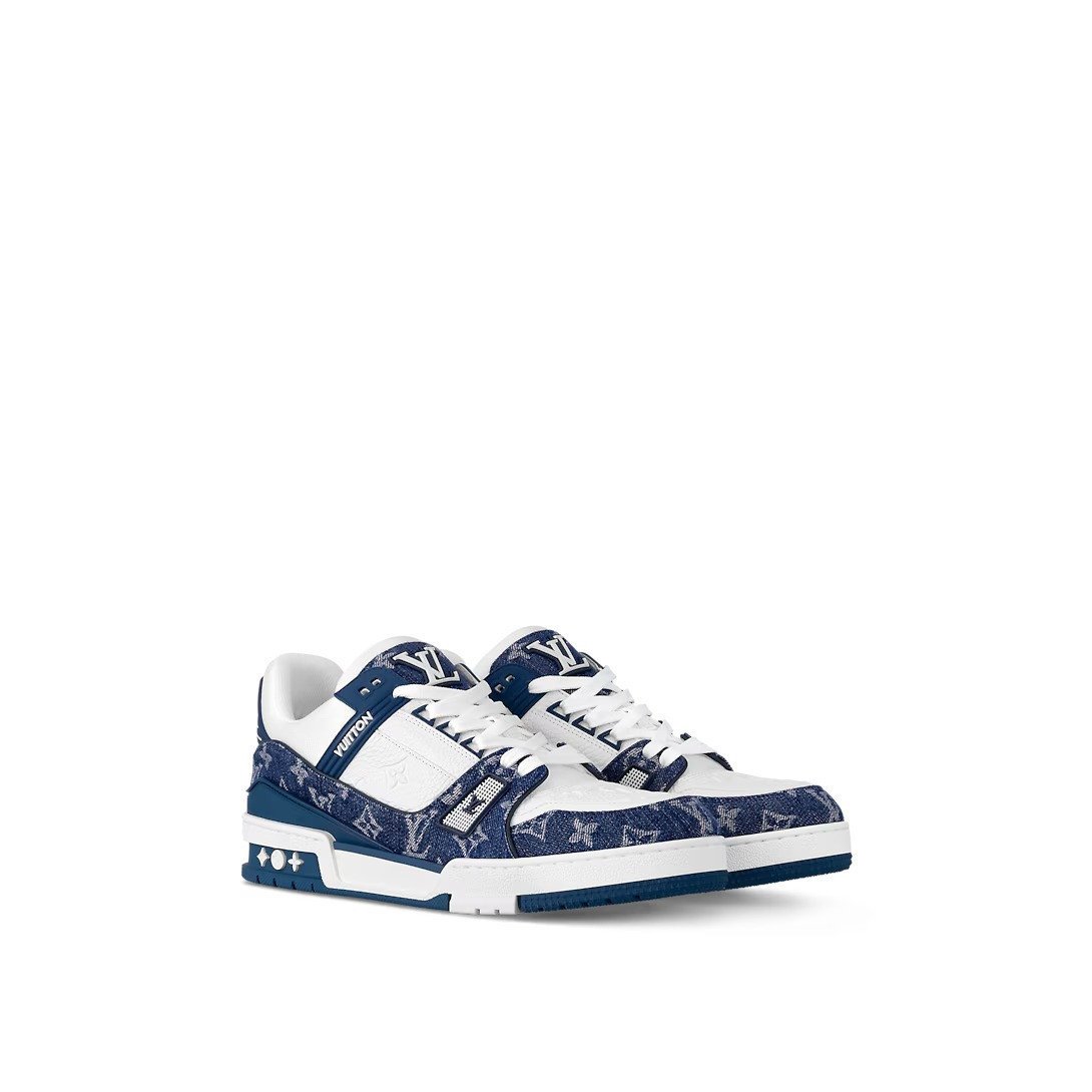 Louis Vuitton LV Trainer Sneaker 'Denim Monogram Blue'