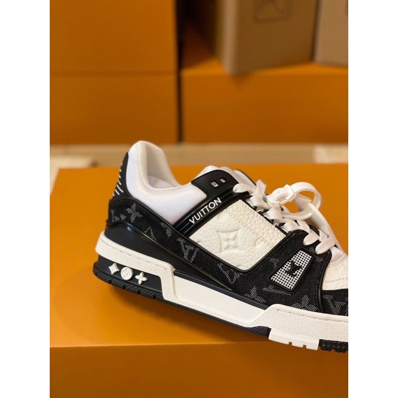 Louis Vuitton LV Trainer Sneaker 'Monogram Black Denim'
