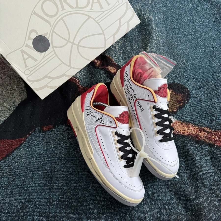 Nike Air Jordan 2 x Off-White Retro Low SP 'White Varsity Red'