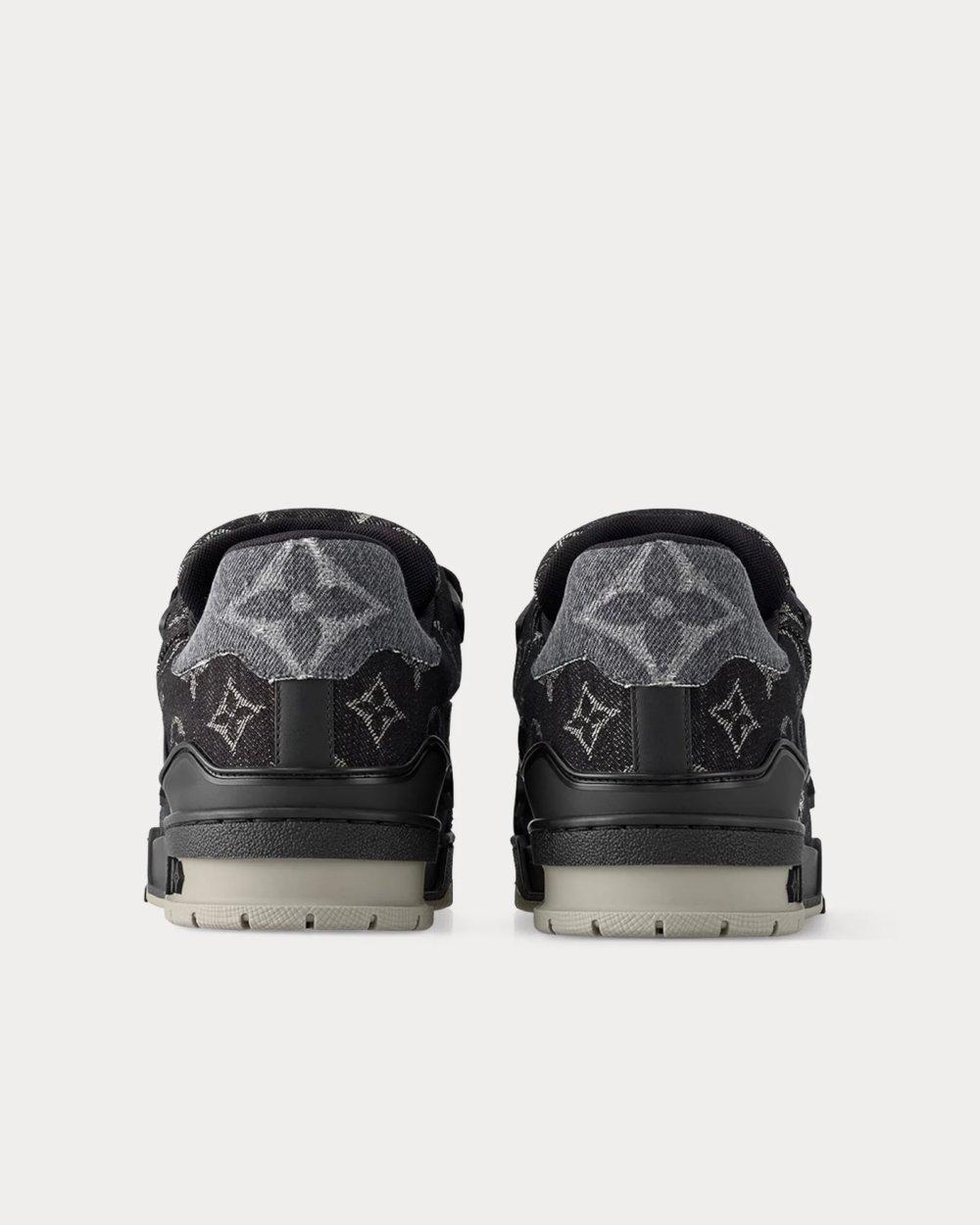 Louis Vuitton LV Trainer Sneaker Black Denim Monogram